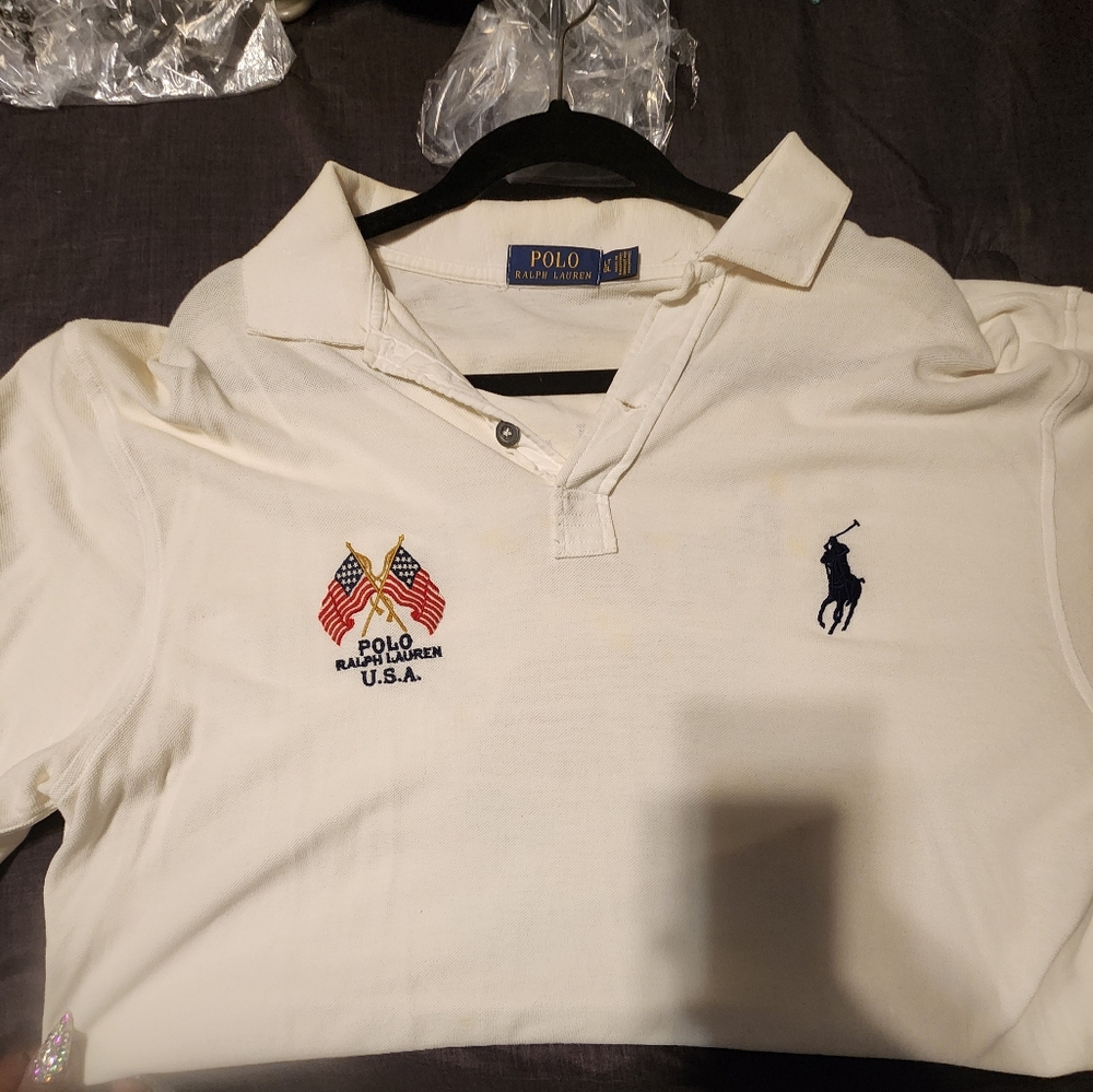 Polo by Ralph Lauren White Polo Shirt with Iconic Logo